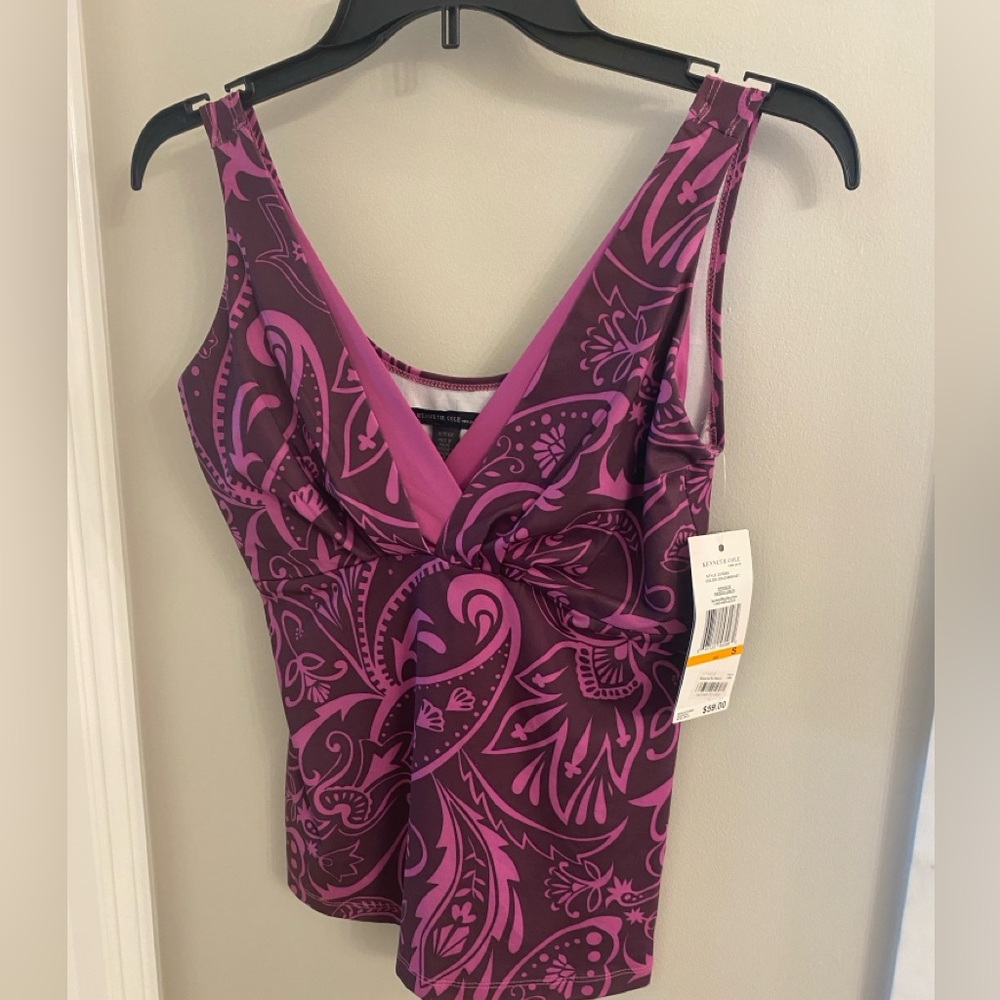 Kenneth Cole poly spandex tank top